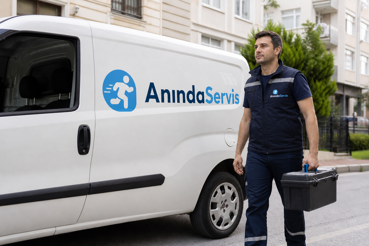 Anında Servis markalı servis aracı - Gaziantep Baymak Kombi Servisi